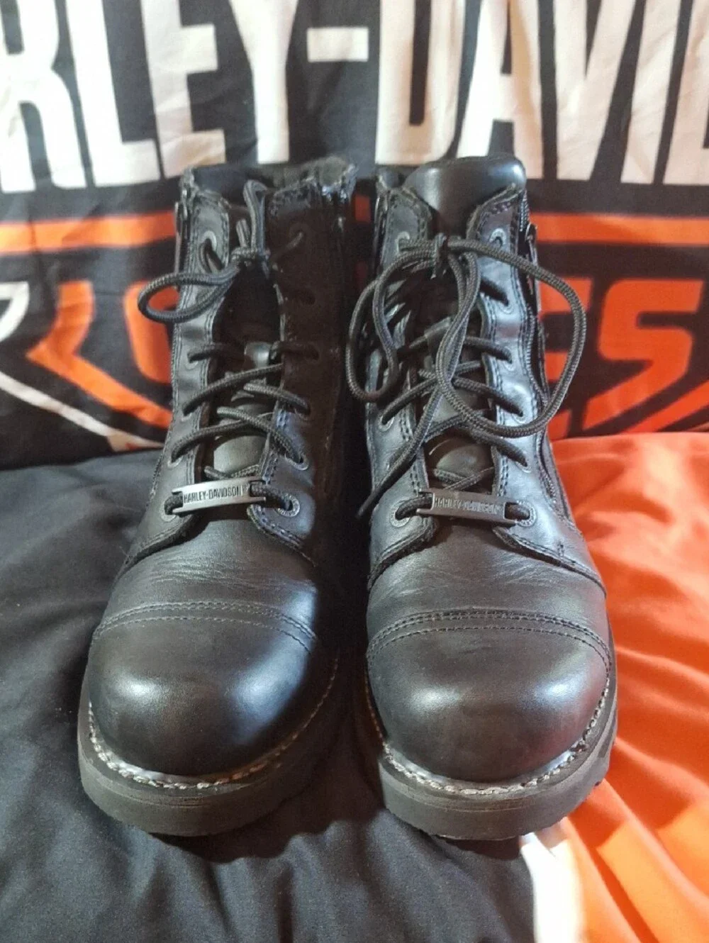 Harley-Davidson Men's Black Leather Bonham Riding Boot